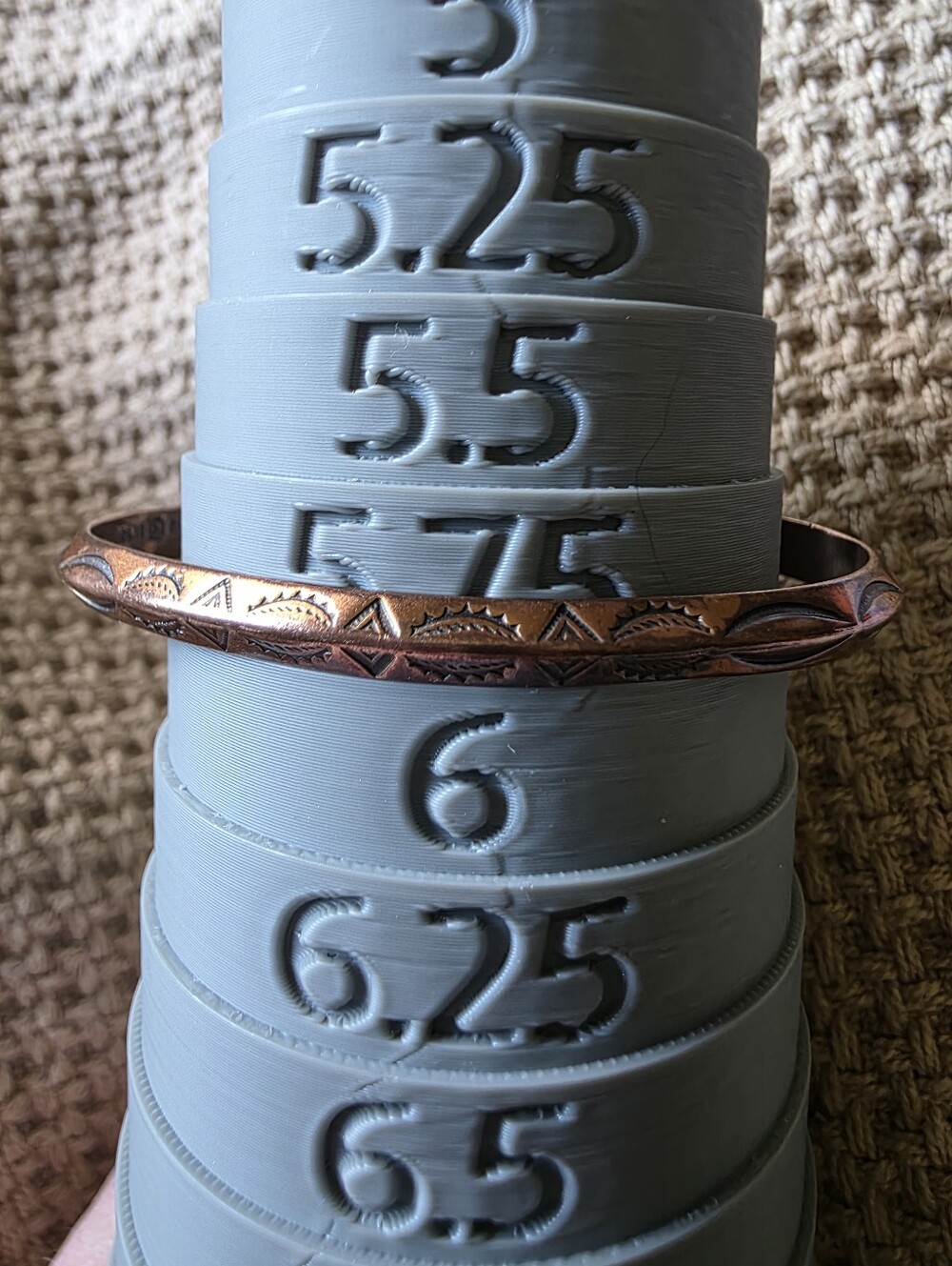 Carinated Navajo Solid Copper Cuff Bracelet. Native American Southwest.